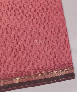 Pink Maheshwari Printed Cotton Saree T5616501