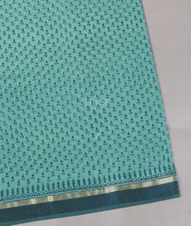 Blue Maheshwari Printed Cotton Saree T5616441