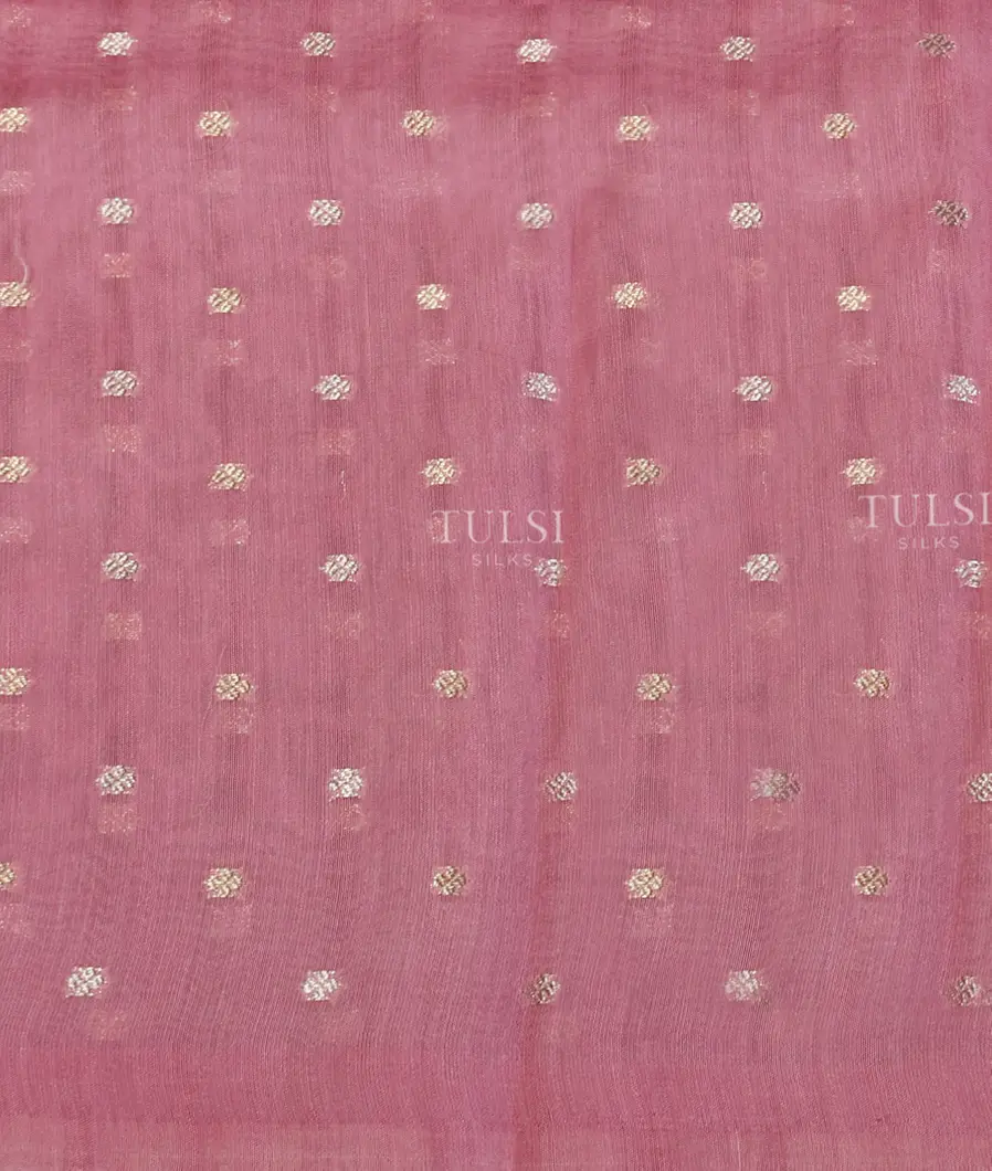 Pink Kora Organza Embroidery Saree T5643443