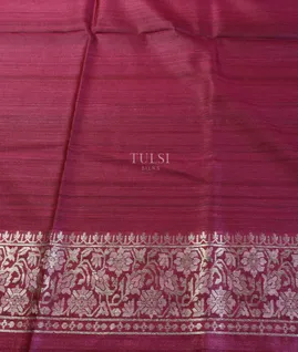 Purple Banaras Tussar Saree T5613283