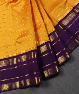 Yellow Kanjivaram Silk Saree T5605822