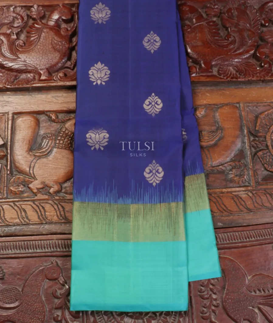Blue Soft Silk Saree T557681-image