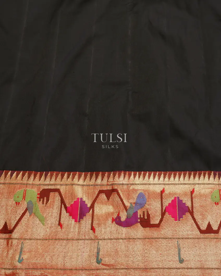 Black Paithani Silk Saree T5652233