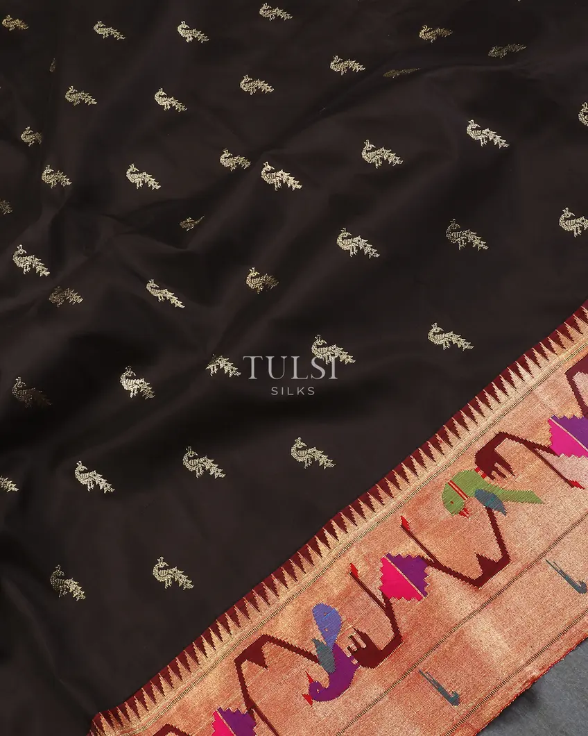 Black Paithani Silk Saree T5652235