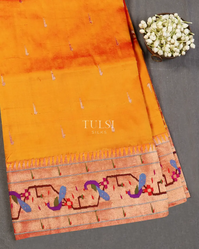 Yellow Paithani Silk Saree T565224-image