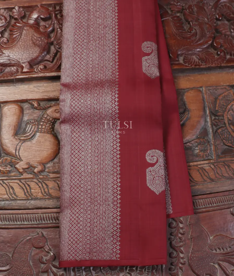 Maroon Kanjivaram Silk Saree T555211-image