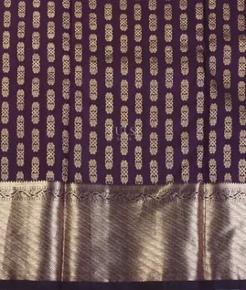 Deep Purple Kanjivaram Silk Saree T5310493