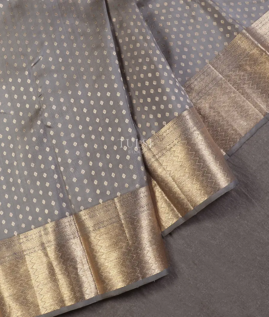 Grey Kanjivaram Silk Saree T5368364