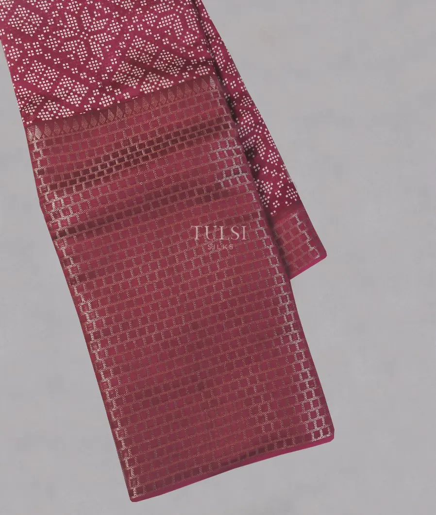 Purple Soft Printed Cotton Saree T545410-image
