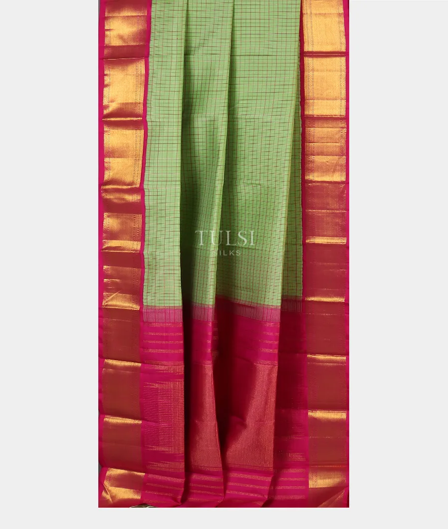 Light Green Kanjivaram Silk Saree T5624222