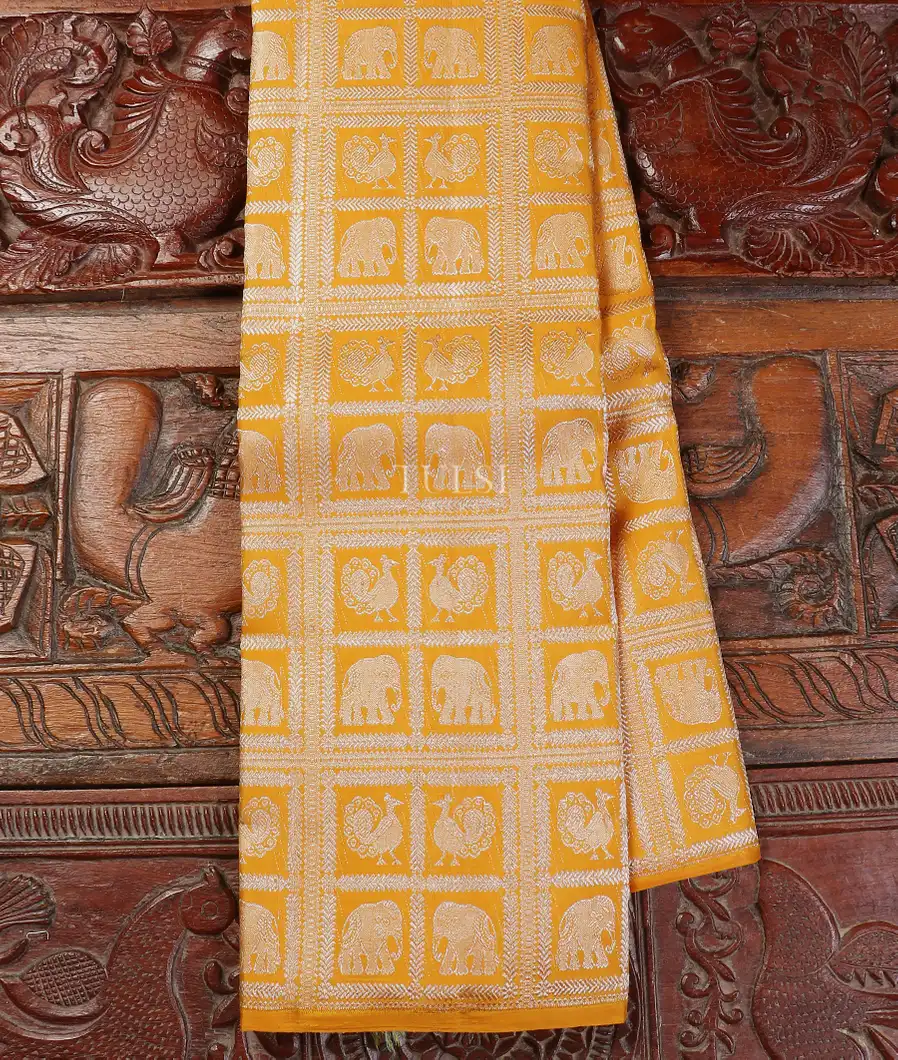 Yellow Kanjivaram Silk Saree T561891-image