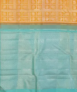 Yellow Kanjivaram Silk Saree T5618914