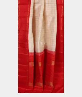 Off-White Kanjivaram Silk Saree T5500682