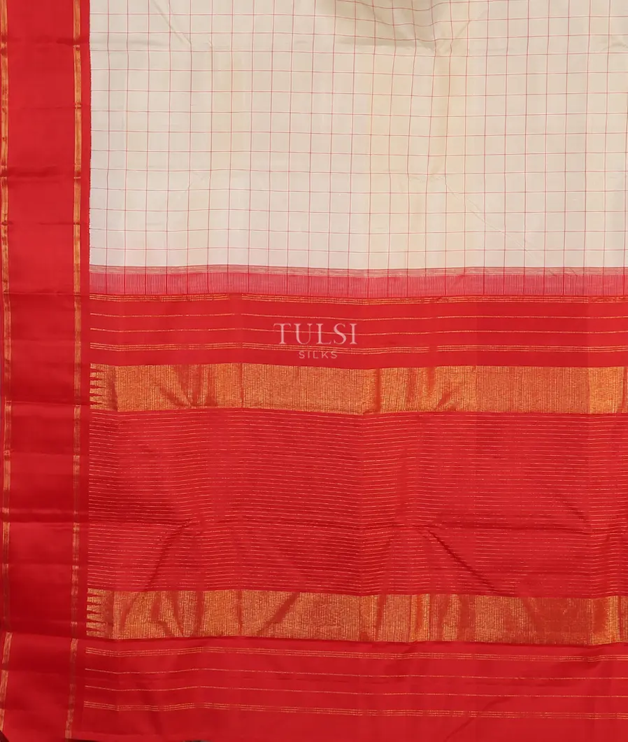 Off-White Kanjivaram Silk Saree T5500684