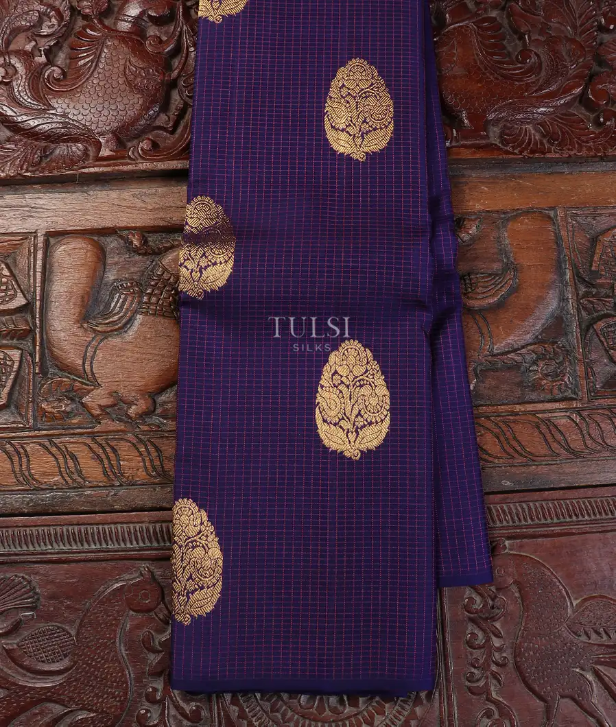 Blue Kanjivaram Silk Saree T561202-image