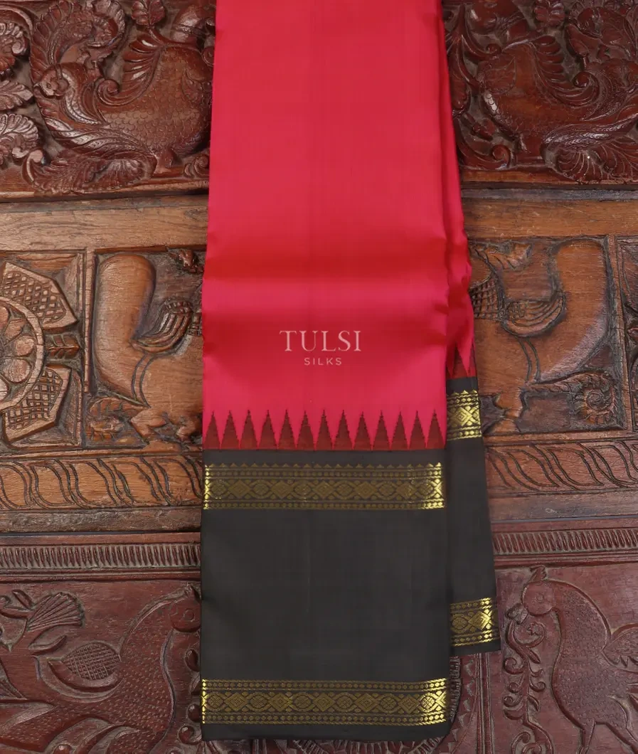 Pinkish Red Kanjivaram Silk Saree T561476-image