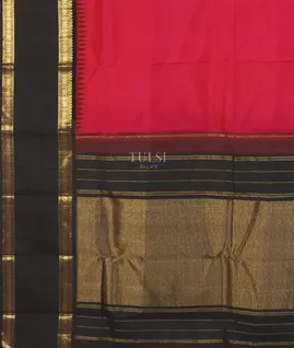 Pinkish Red Kanjivaram Silk Saree T5614764