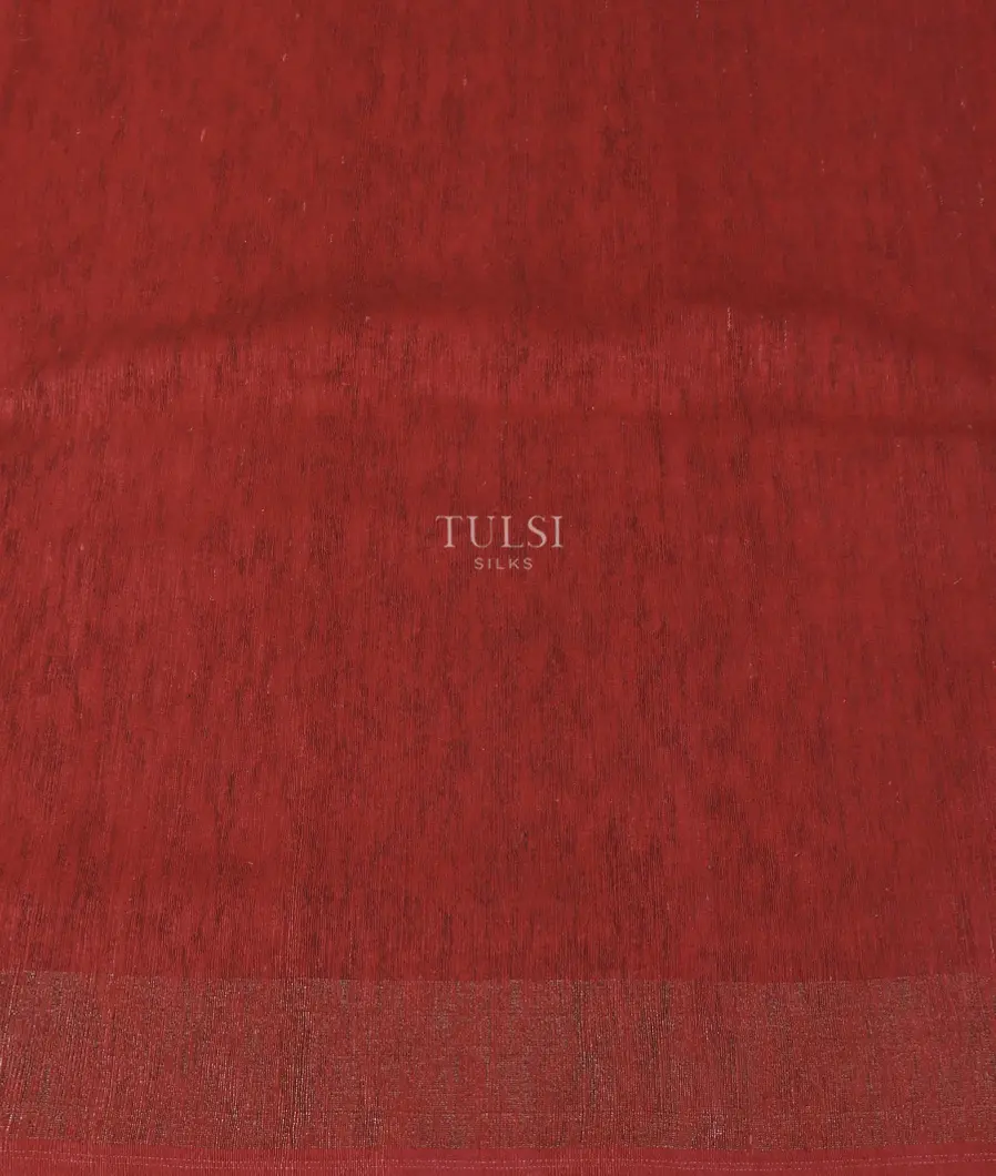 Rust Woven Tussar Saree T4310113
