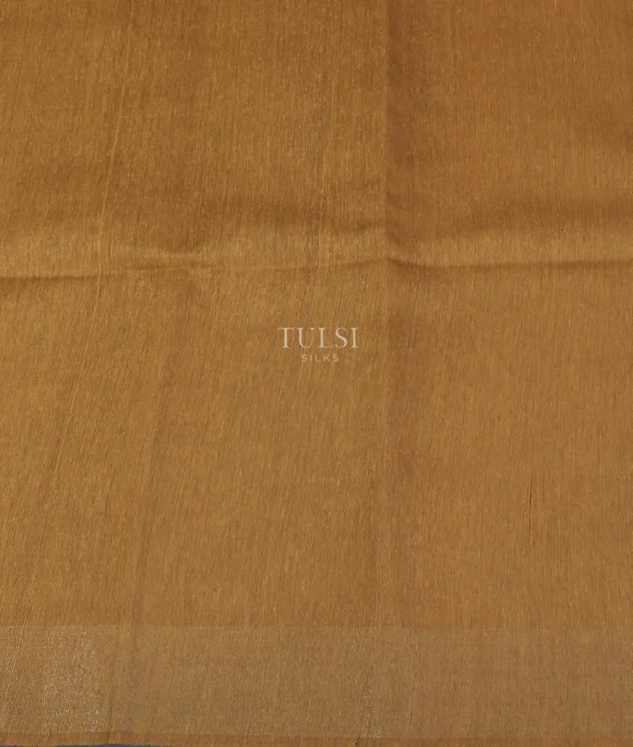 Beige Woven Tussar Saree T5572103