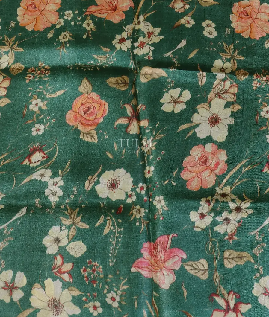 Beige Woven Tussar Saree T5572104