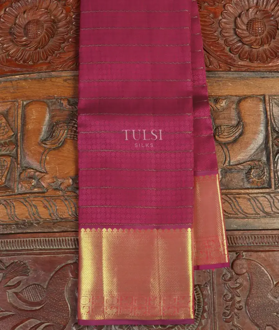 Purple Kanjivaram Silk Saree T369376-image