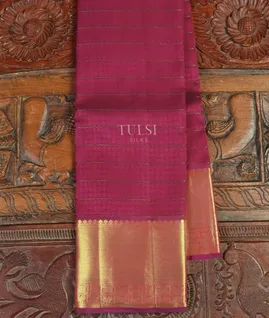 Purple Kanjivaram Silk Saree T3693761