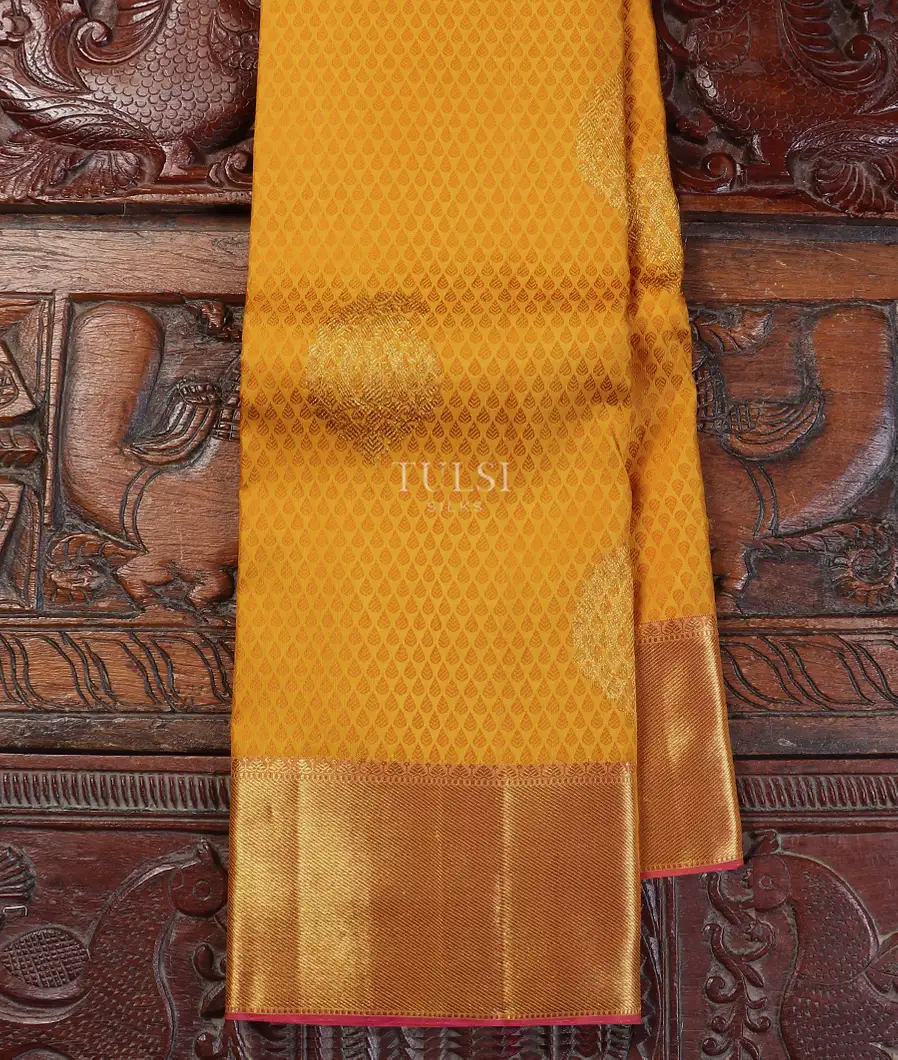 Yellow Kanjivaram Silk Saree T532717-image
