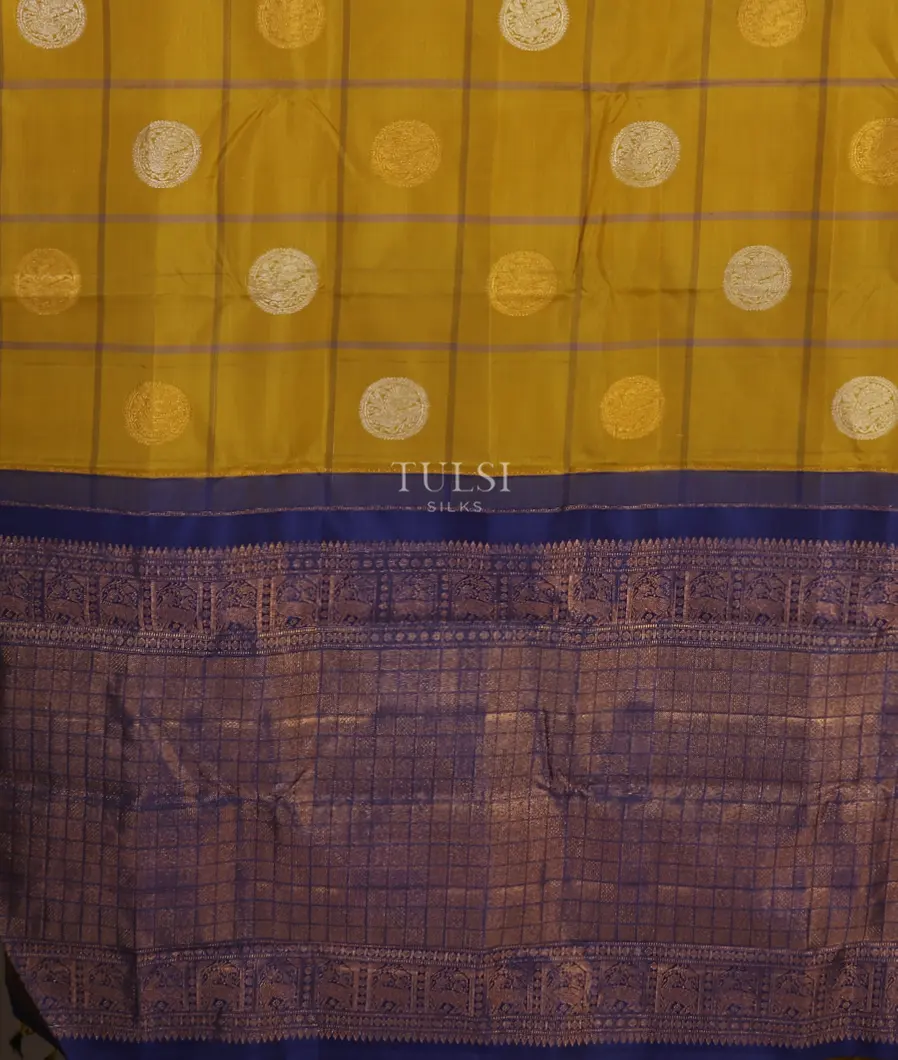Yellow Kanjivaram Silk Saree T5488904