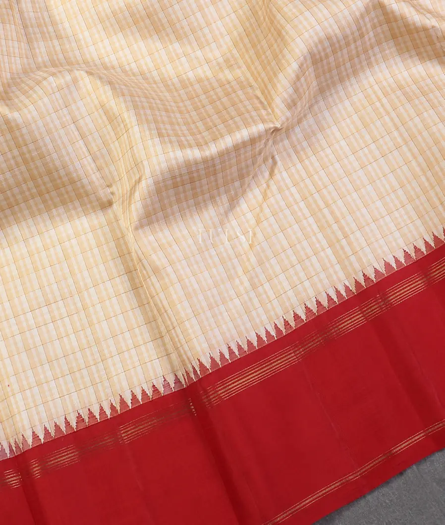 Beige Kanjivaram Silk Saree T5601424
