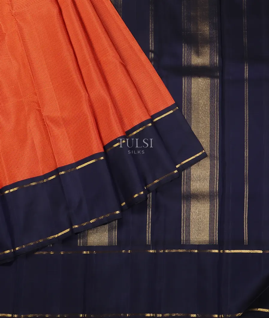 Rust and Maroon Kanjivaram Silk Saree T5608442