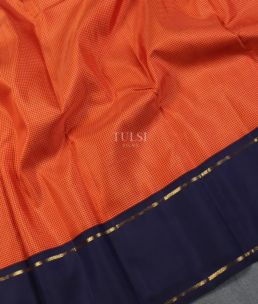 Rust and Maroon Kanjivaram Silk Saree T5608444