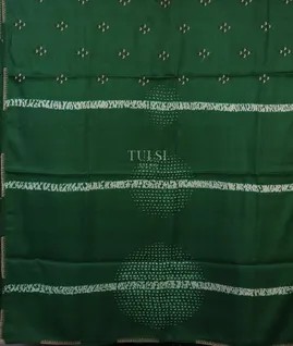 Green Tussar Embroidery Saree T5639204
