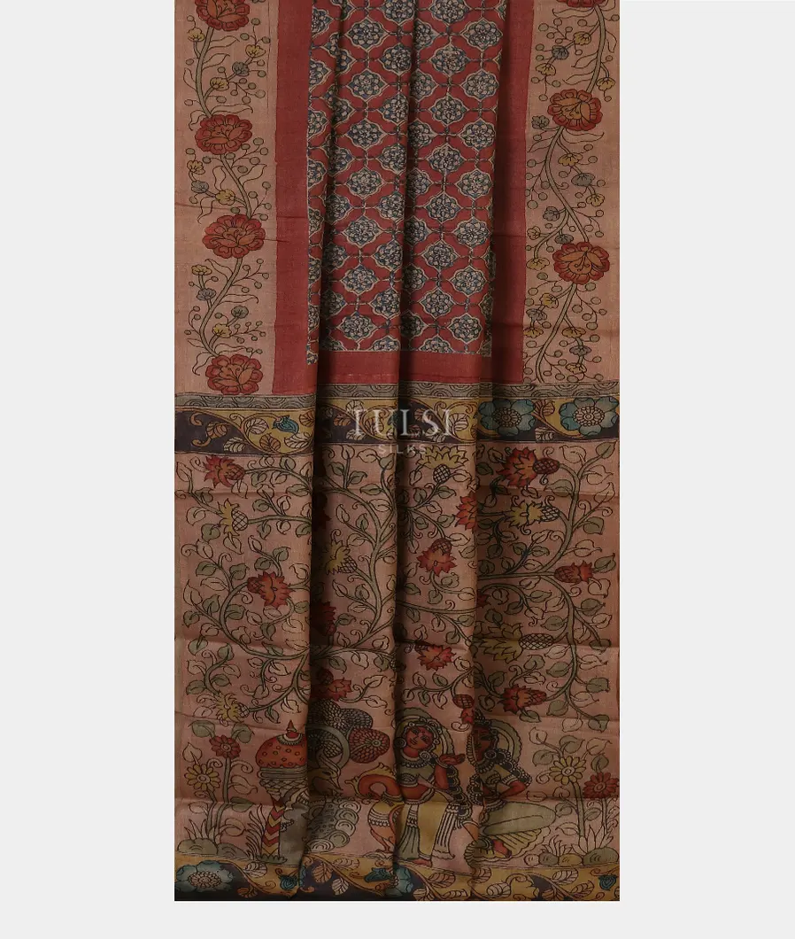 brown-tussar-kalamkari-saree-t560044-t560044-b