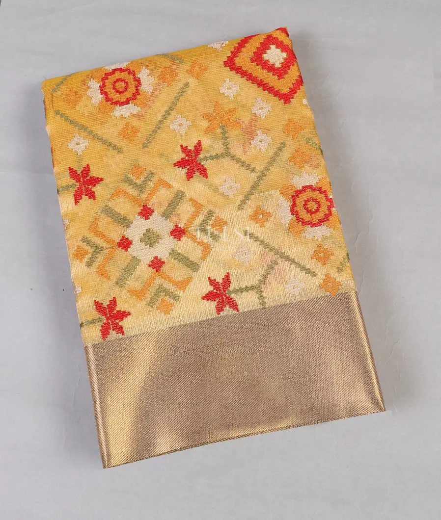 Yellow Kota Cotton Saree T566741-image
