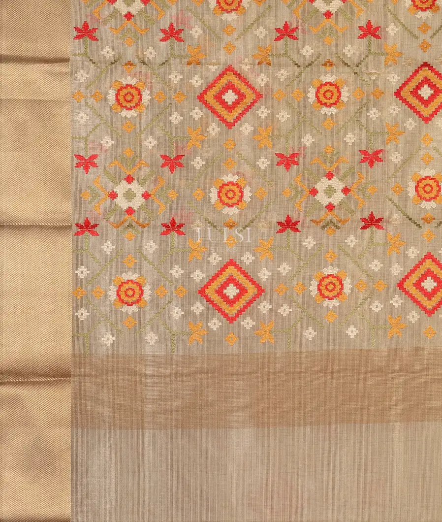 Beige Kota Cotton Saree T5667424
