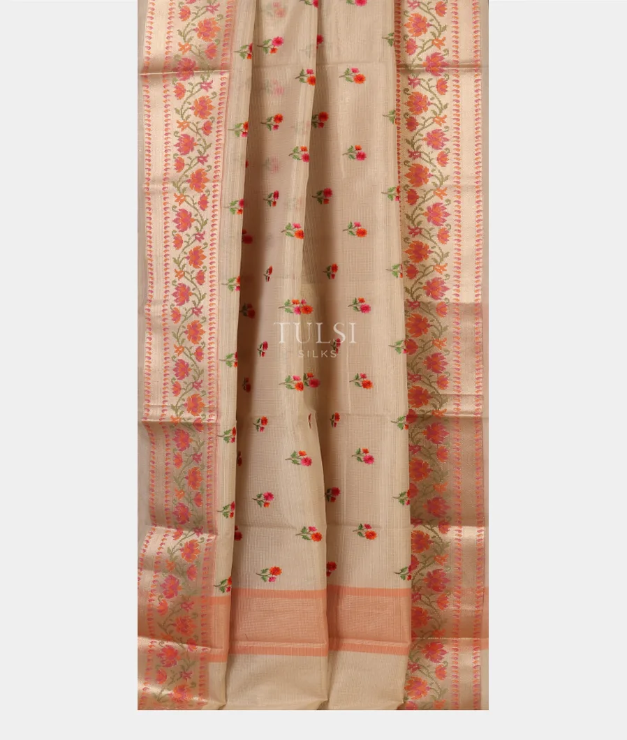 Beige Kota Cotton Saree T5667512