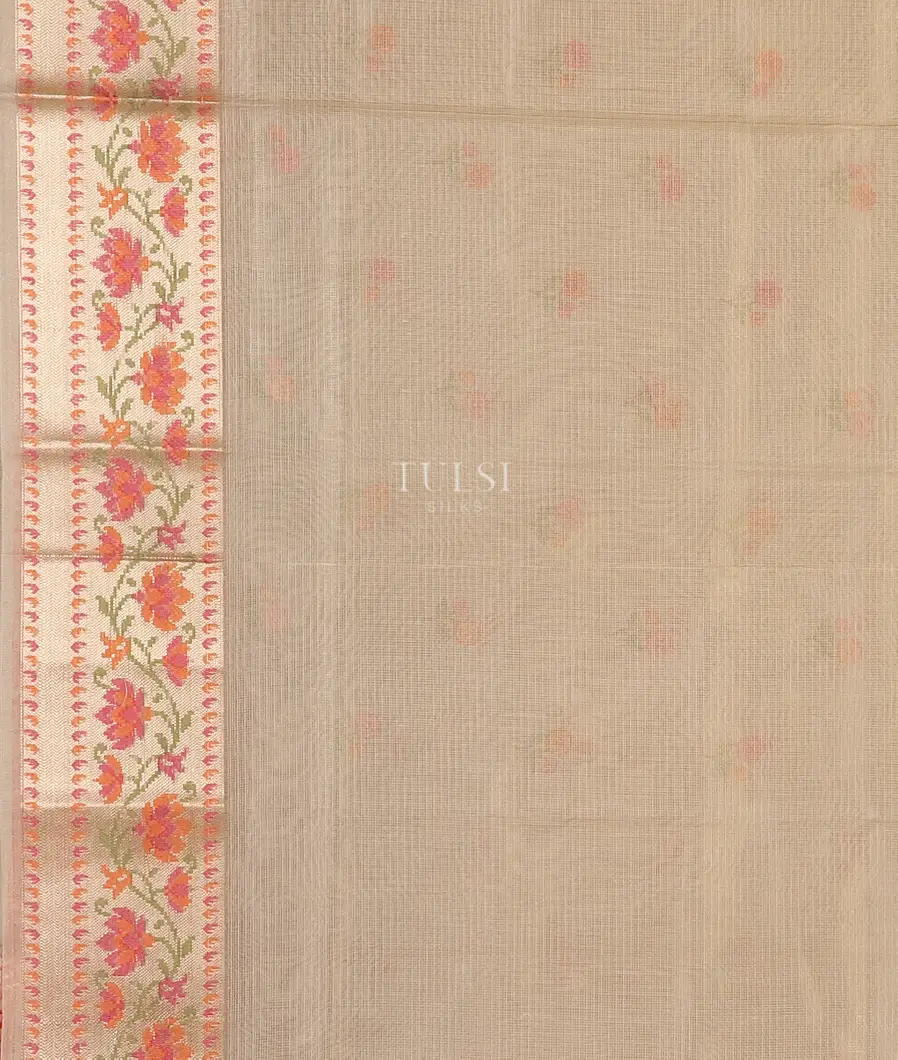 Beige Kota Cotton Saree T5667513