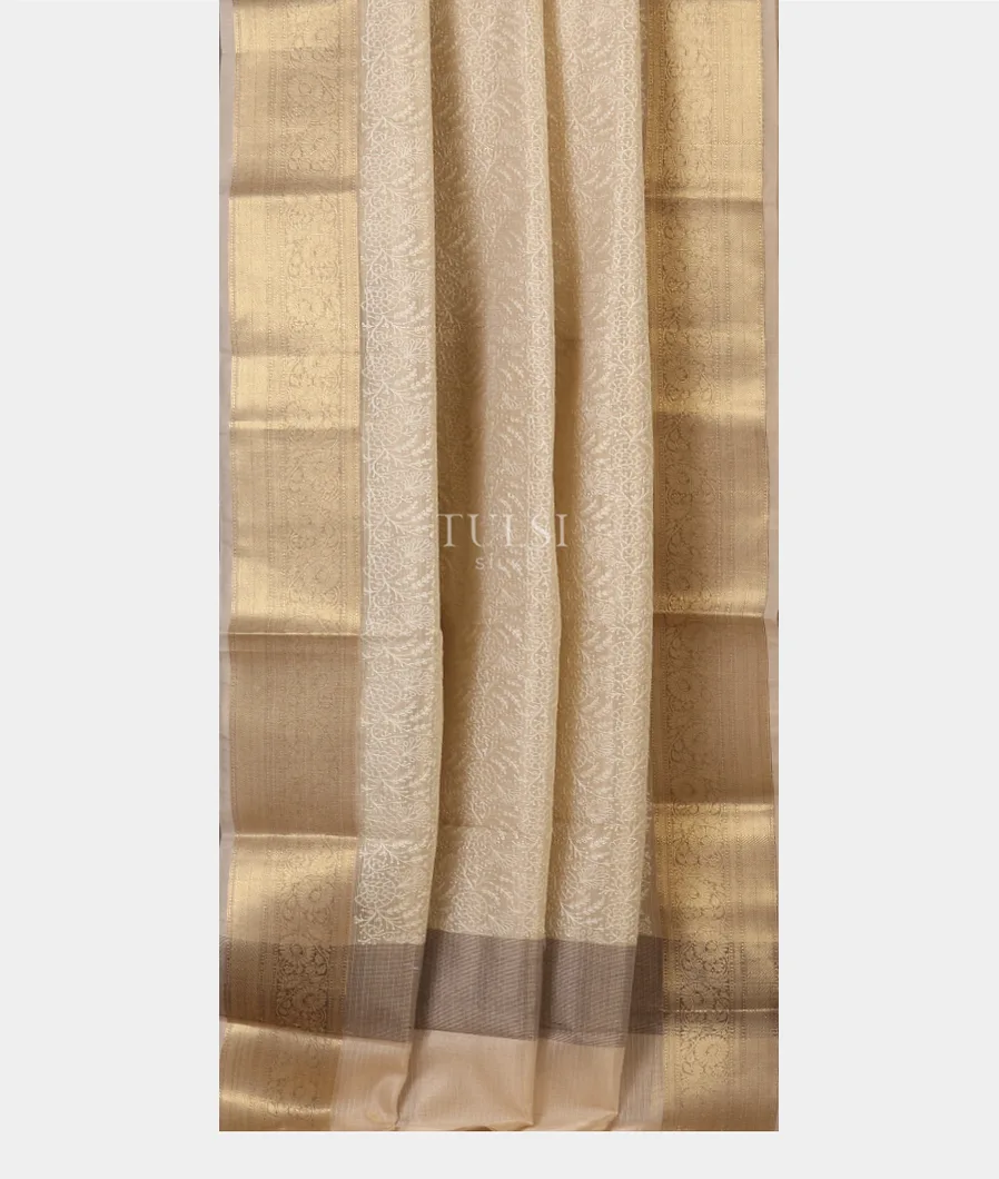 Beige Kota Cotton Saree T5667522