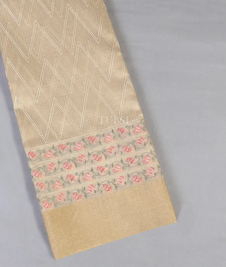 Beige Kota Cotton Saree T566748-image