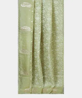 Light Green Kora Organza Embroidery Saree T5648292