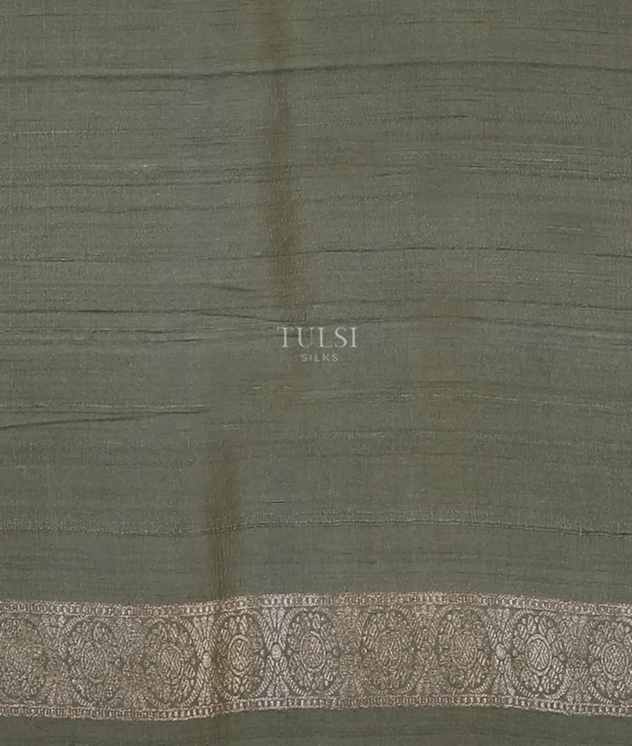 Purple Banaras Tussar Georgette Saree T3727423