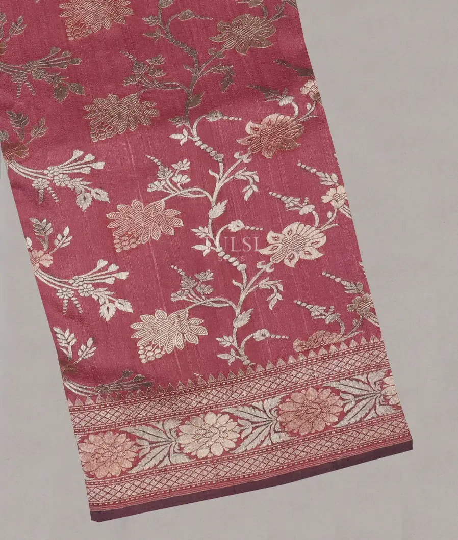 Pink Banaras Tussar Georgette Saree T564269-image