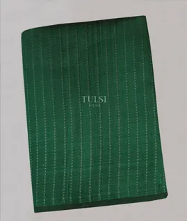 Green Woven Raw Silk Saree T5640121