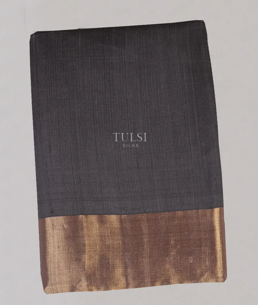 Grey Woven Raw Silk Saree T564027-image