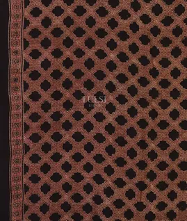Multicolour Ajrakh Printed Raw Silk Saree T5600593