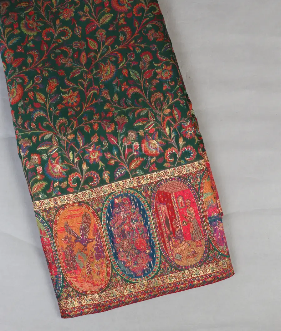Green Kashmir Kani Silk Saree T554231-image