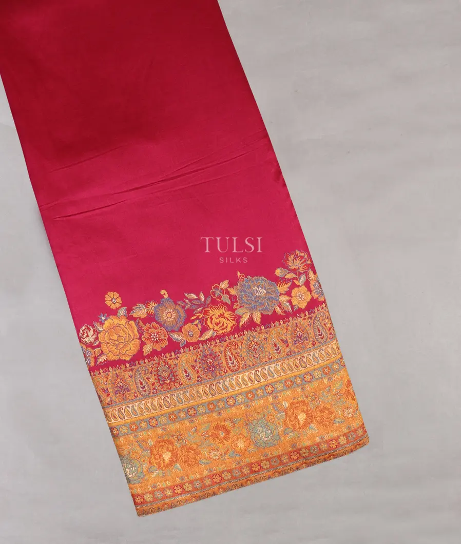 Purple Pink Kashmir Kani Silk Saree T556516-image