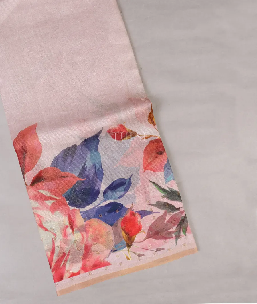 Light Lavender Tissue Organza Printed Saree T541082-image