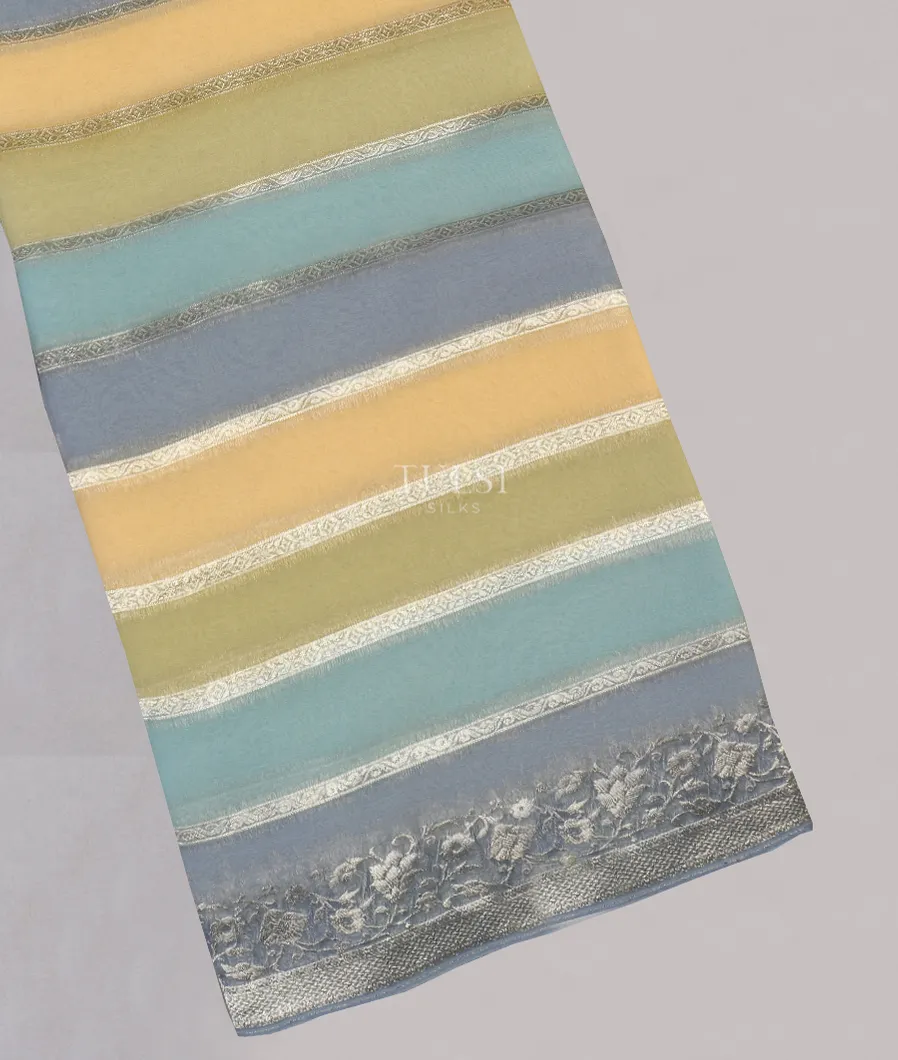 Multicolour Georgette Silk Saree T448339-image