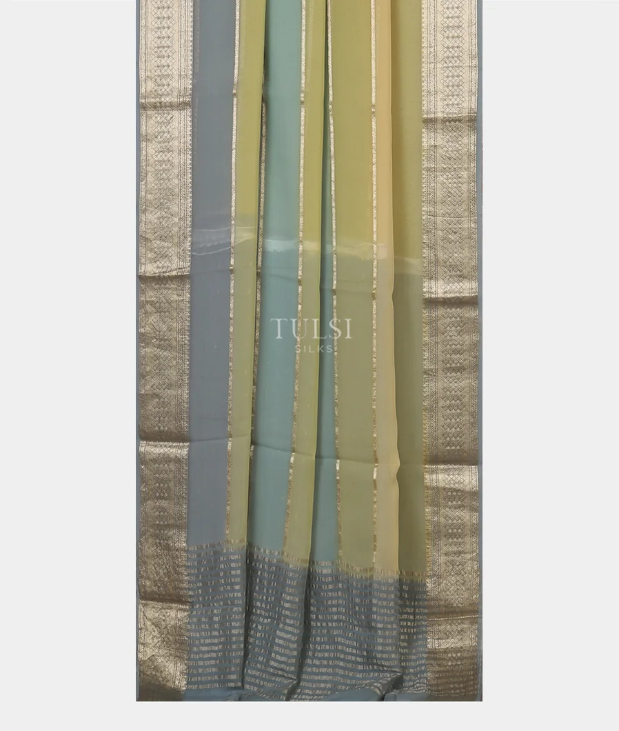 Multicolour Georgette Silk Saree T4483352